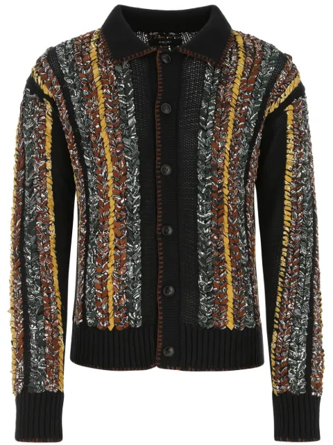 AMIRI braided bandana cardigan