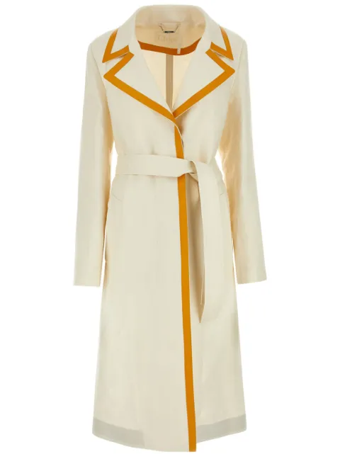 Chloé gabardina con ribete en contraste
