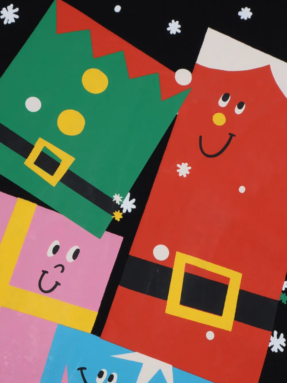 Stella McCartney Kids Sweater met kerstpatroon Zwart