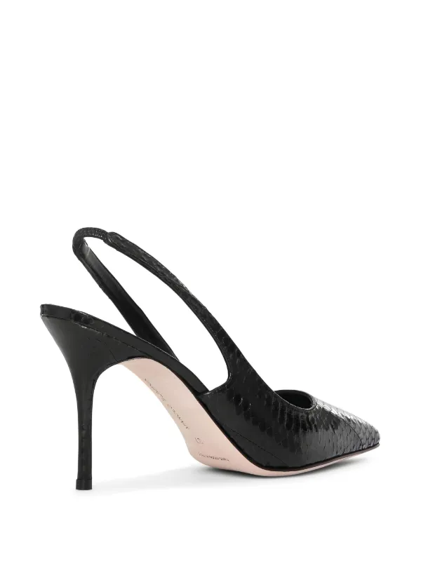 Manolo Blahnik レザーパンプス