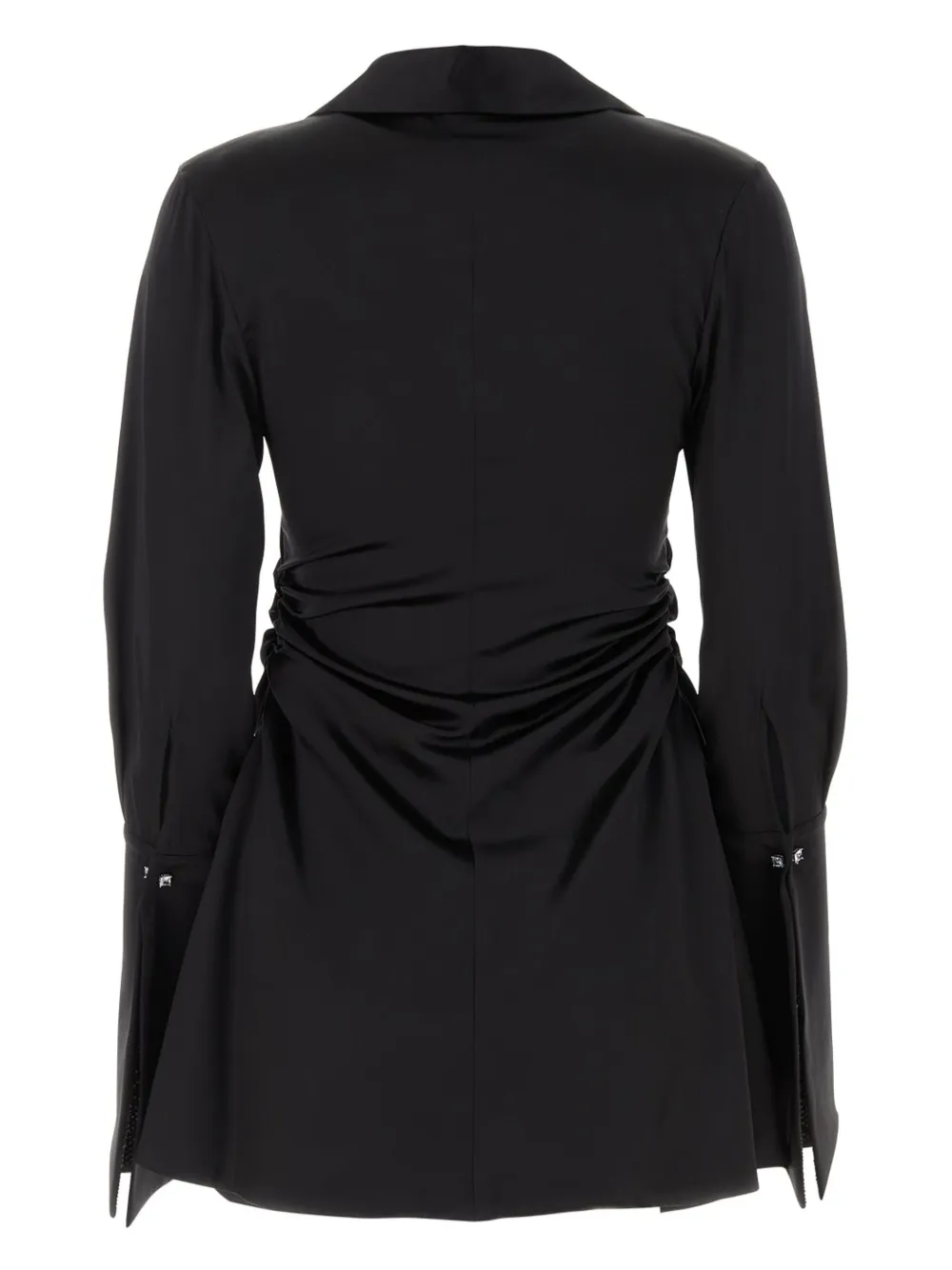 VERGUENZA draped-detail mini dress - Zwart