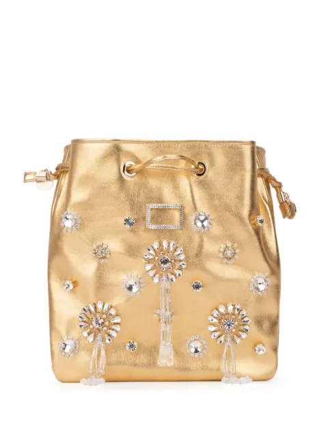 Roger Vivier bolsa bucket con detalles de cristal