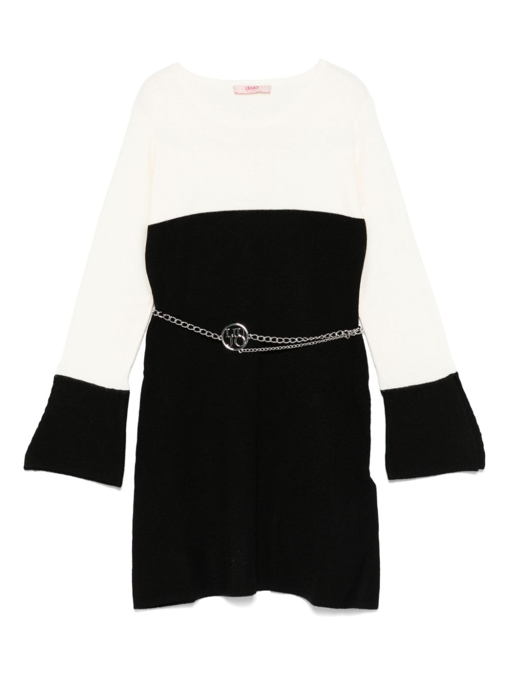 Liu Jo Kids belted knitted dress - Black