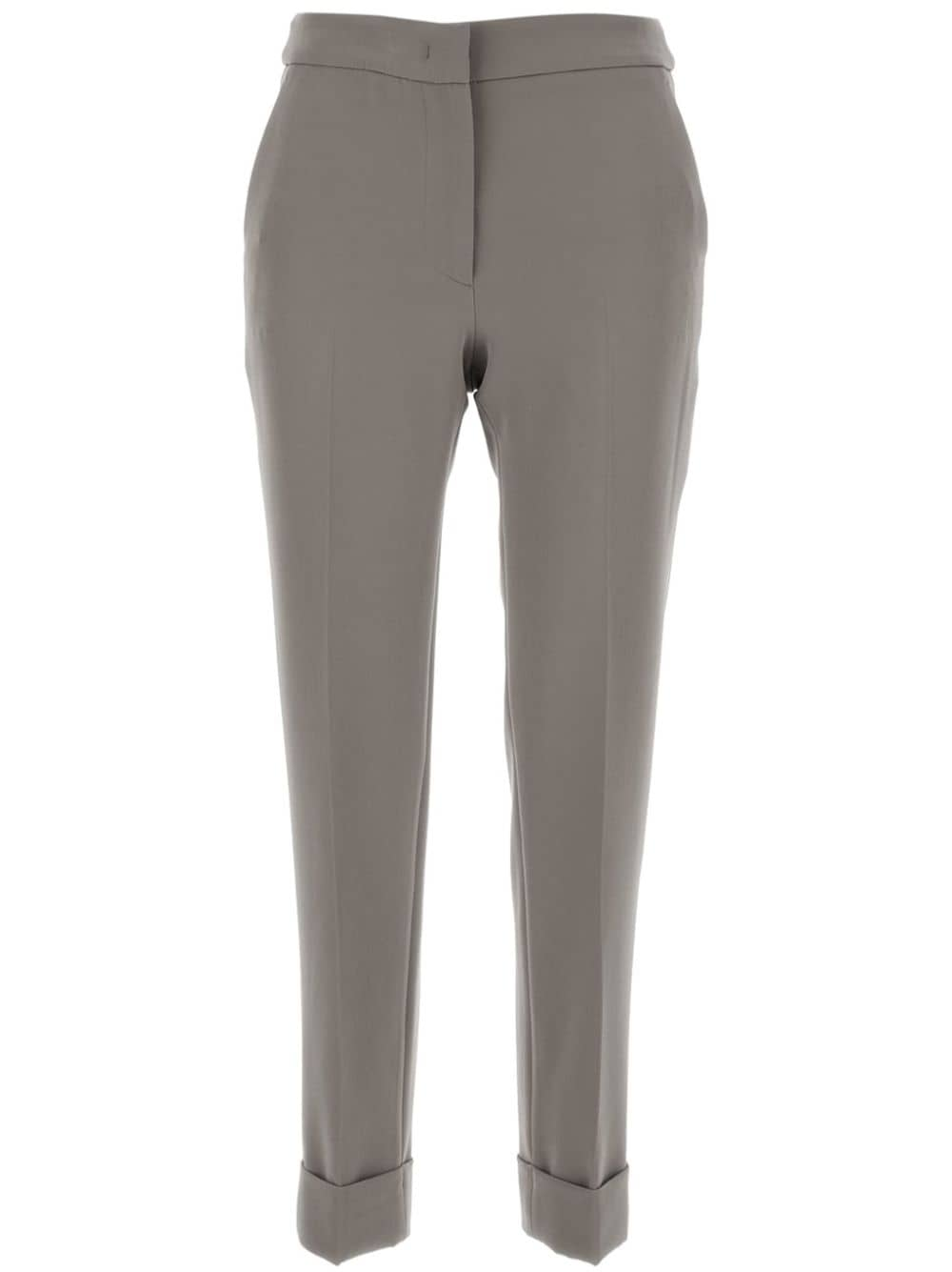 Shop Pt Torino Andrea Trousers In Grey