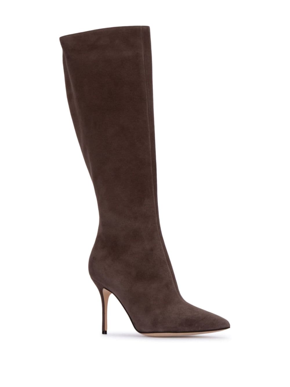 Manolo Blahnik 100mm leather boots - Bruin