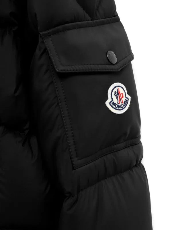 Moncler Maya 70 Hooded Short Down Jacket | Black | FARFETCH