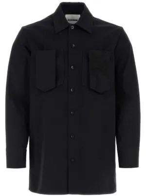 MM6 Maison Margiela Cotton Shirt | Black | FARFETCH IN