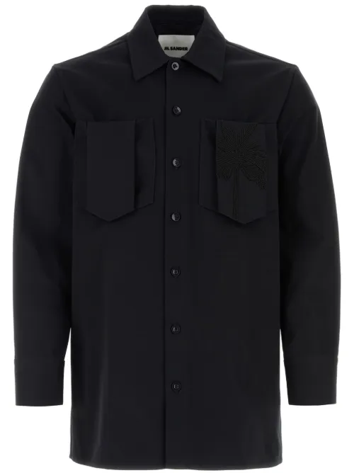 Chemise en coton à ornements de perles - Jil Sander - Modalova