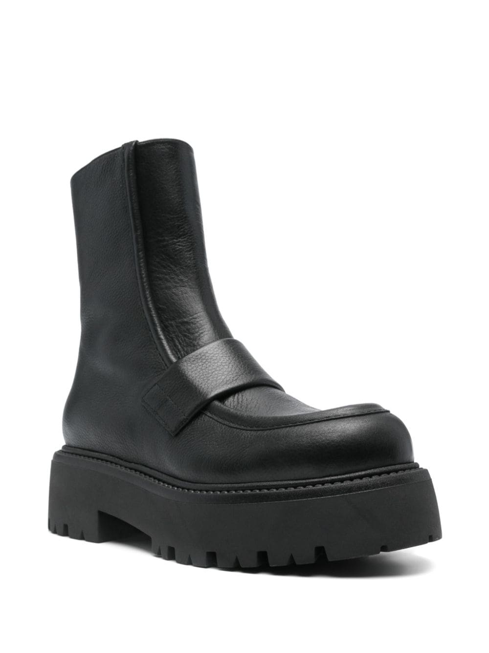 Shop Paloma Barceló Leather Ankle Boots In Black