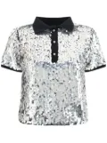 PINKO Pupazzo polo top - Silver