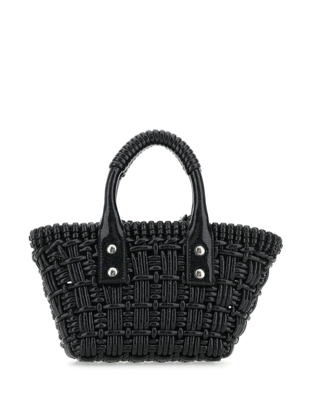 Shop Balenciaga Bistro Xs Basket Bag In Black