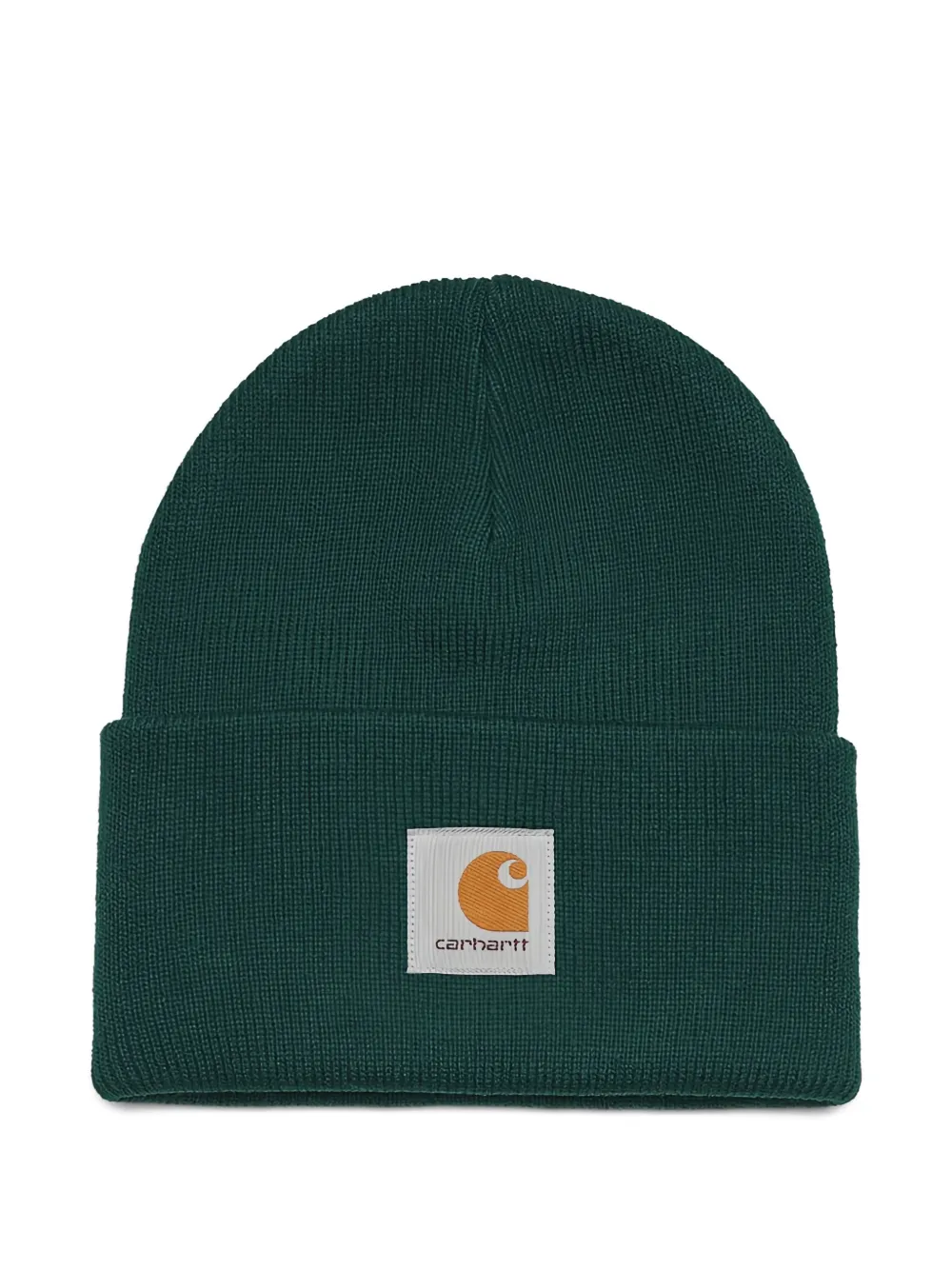 Carhartt WIP 로고 패치 비니 | 그린 | Image 1