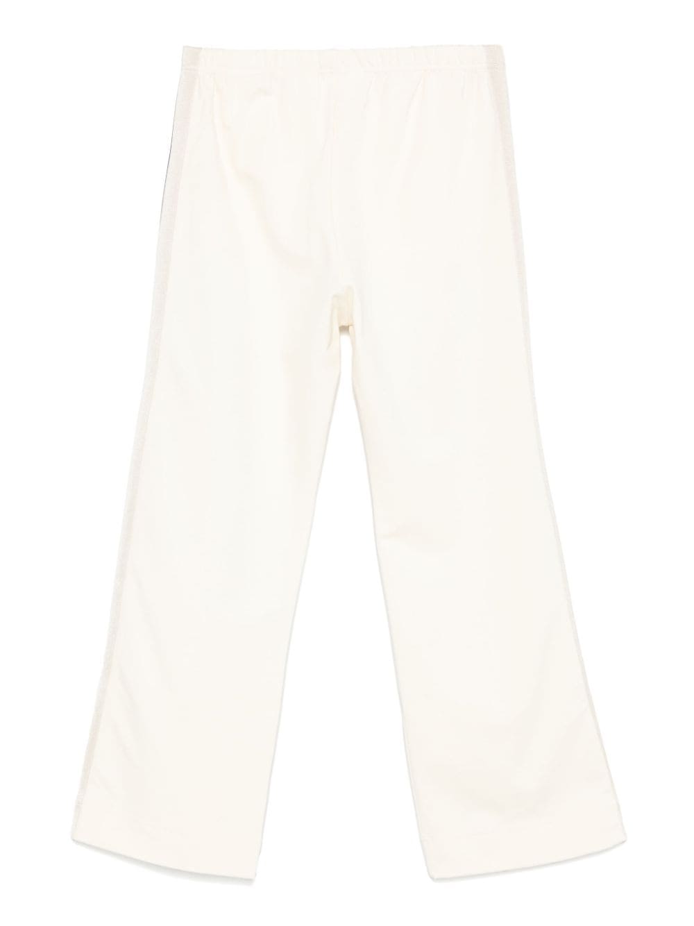 Palm Angels Kids knitted-stripe track pants - Beige