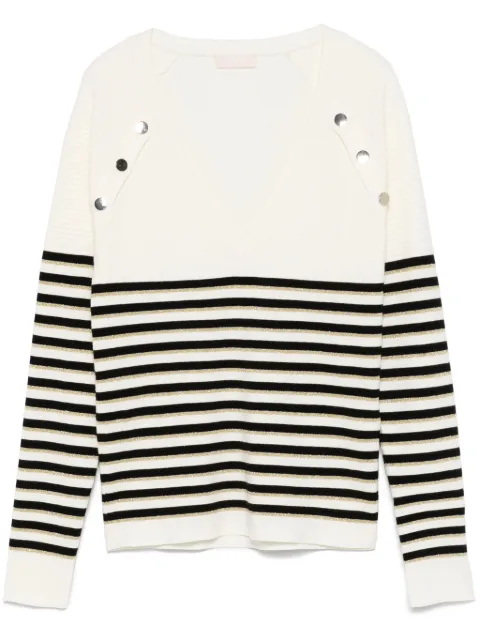 LIU JO striped sweater