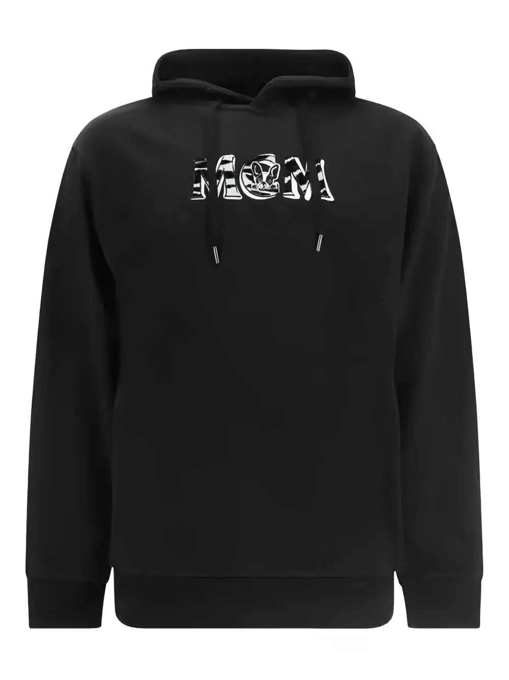 MCM M 펌프 로고 후디 | 블랙 | Image 1