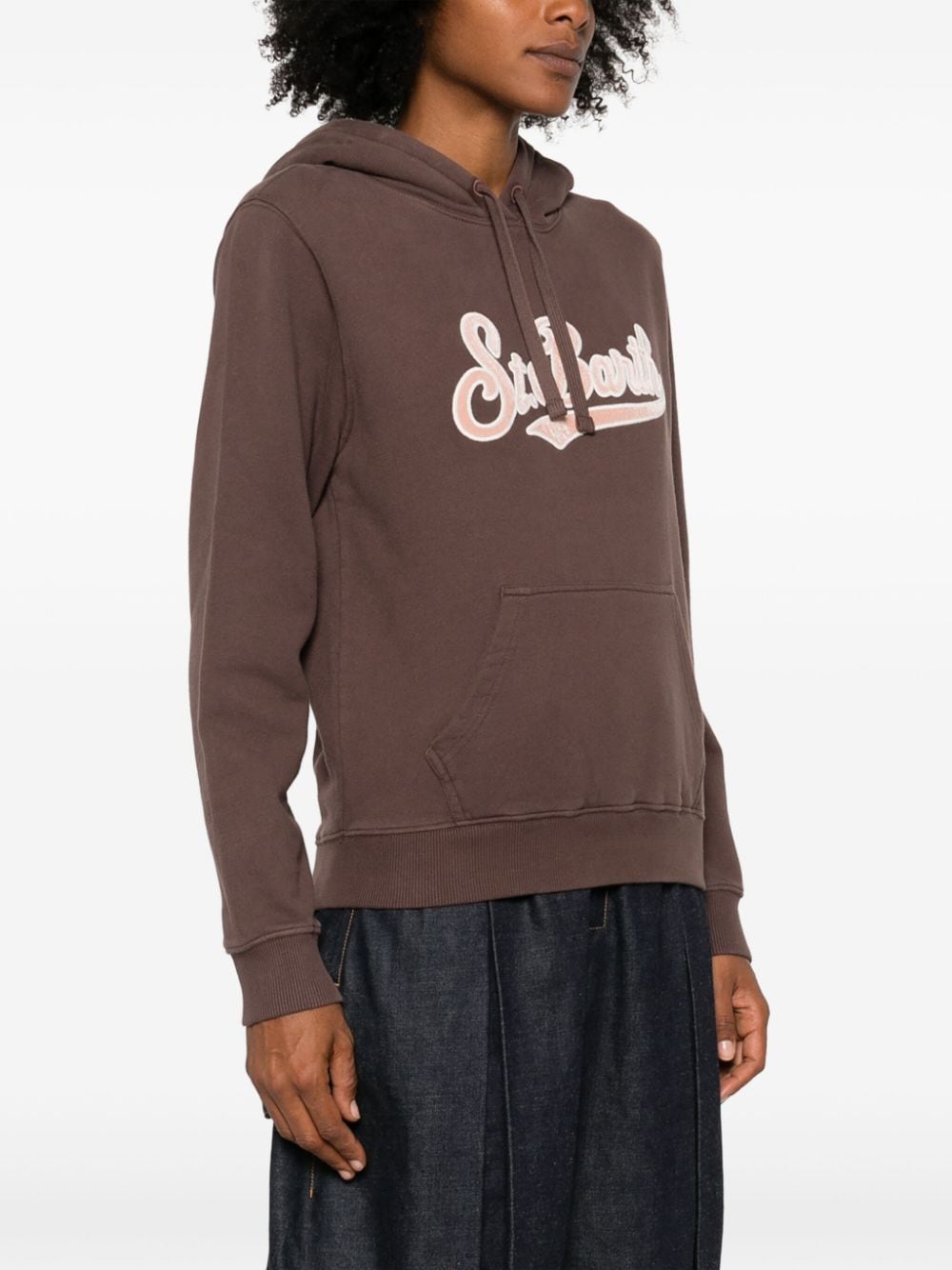 Shop Mc2 Saint Barth Virginia Hoodie In Brown