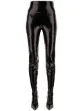 Balenciaga sequinned pantaboots - Black