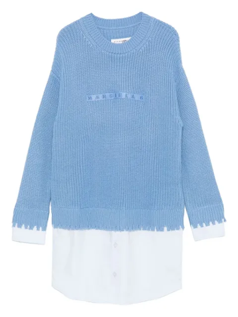 MM6 Maison Margiela panelled sweater