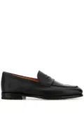 Santoni Carlos leather loafers - Black