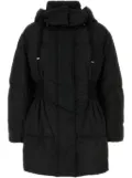Ermanno Scervino smocked hooded puffer jacket - Black