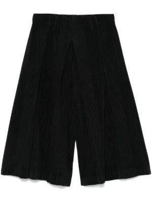 Homme Plissé Issey Miyake Aerial Plissé Trousers | Black | FARFETCH