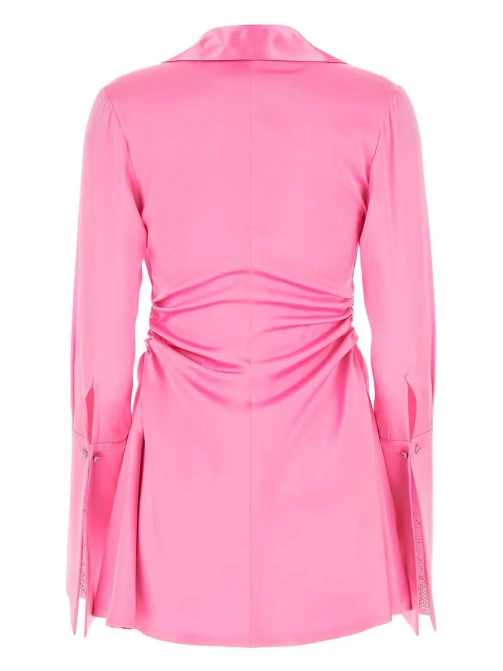 VERGUENZA draped-detail mini dress - Roze