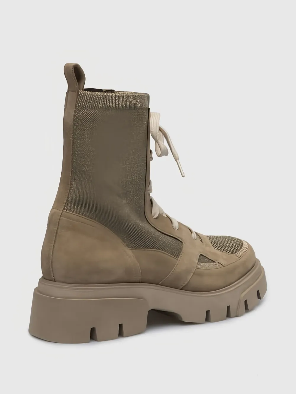 Brunello Cucinelli Lace-up Boots In Brown