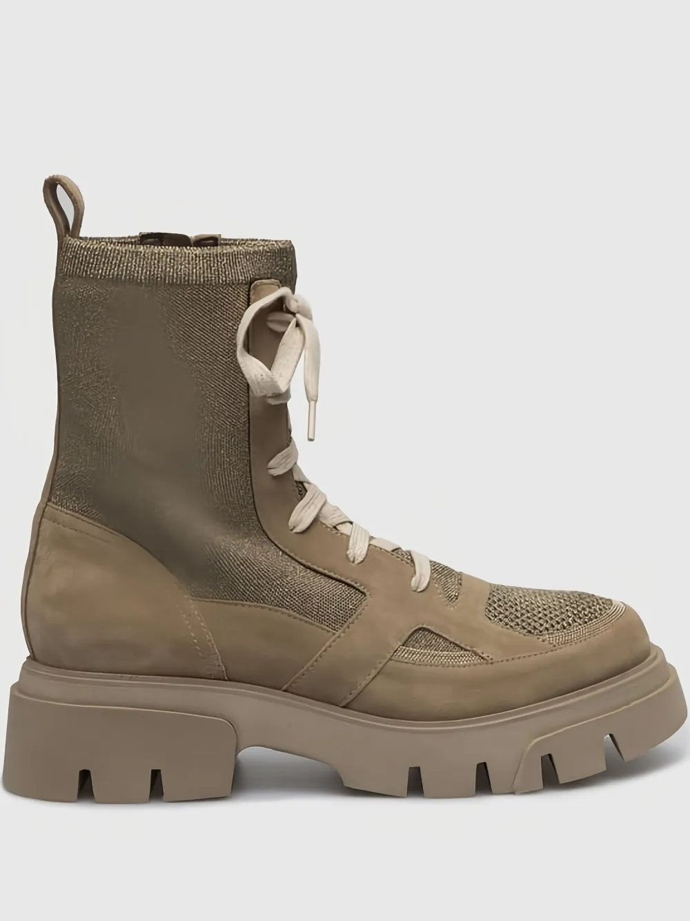 Brunello Cucinelli Lace-up Boots In Brown