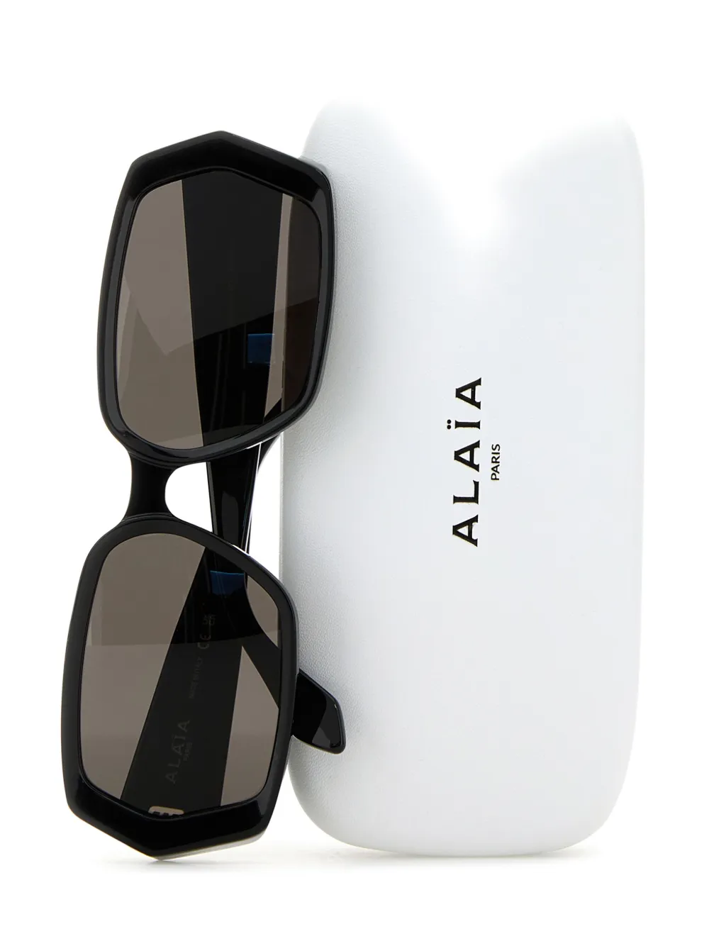 Alaia Eyewear Zonnebril met vierkant montuur Zwart