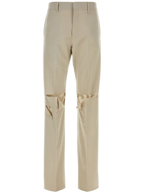 パンツ GIVENCHY OVERSIZED WOOL TAILORED PANTS Grey wool slacks (Givenchy Oversized Grey Wool Pants)