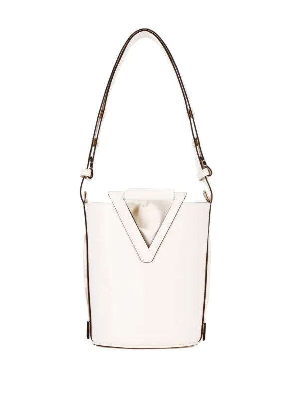 【 Roger Vivier 】バケットバッグ a2591 Roger Vivier Leather Bucket Bag | White | FARFETCH