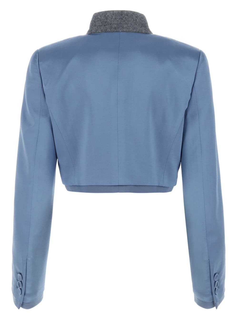 FENDI cropped blazer - Blauw