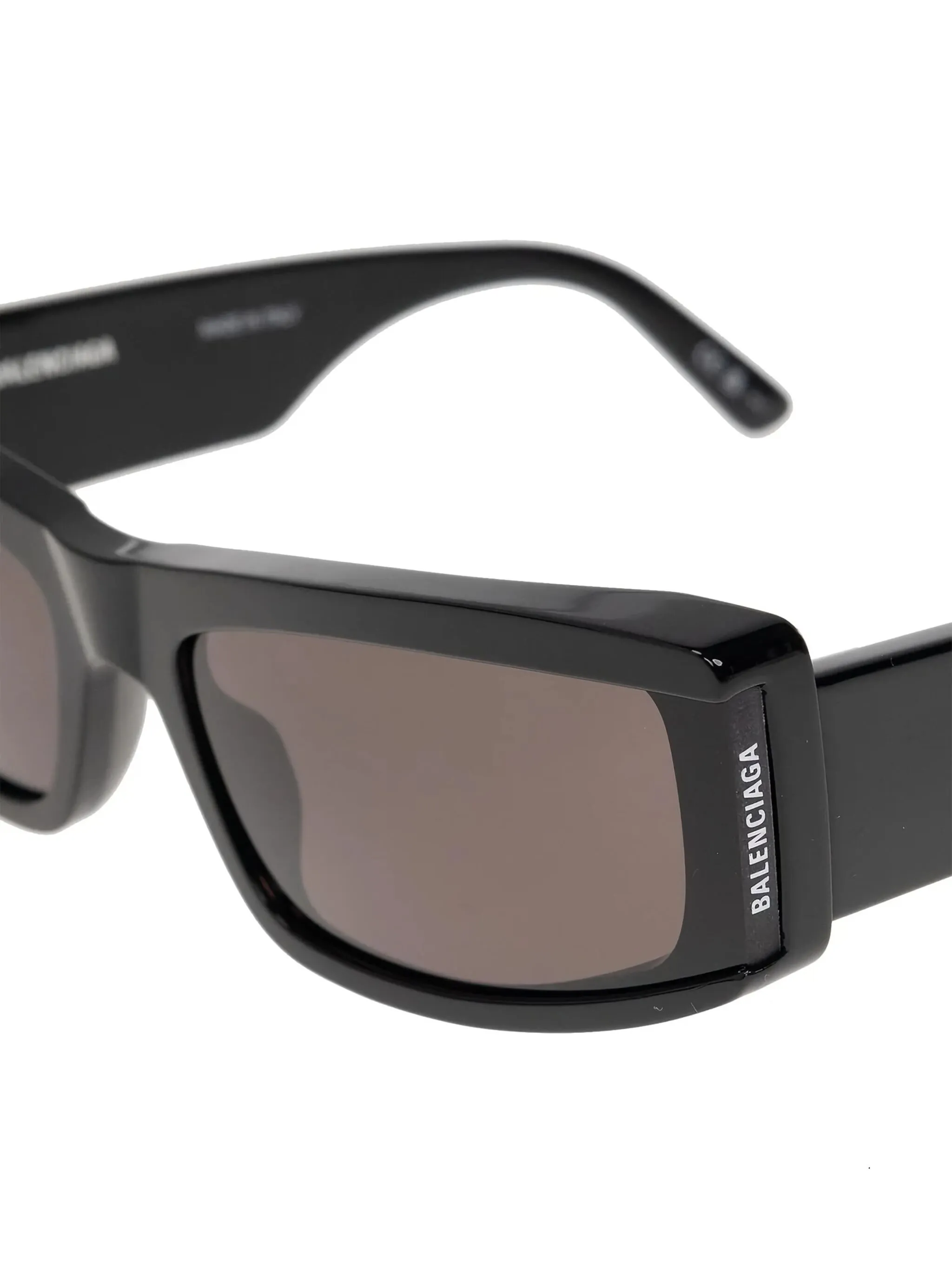 Balenciaga Eyewear Logo-Print Sunglasses Black