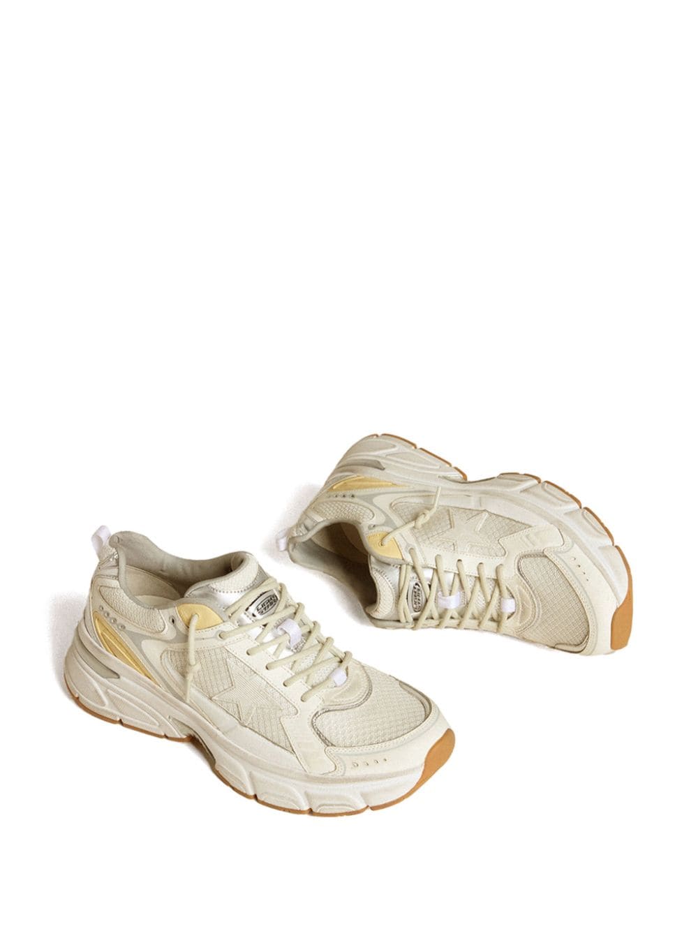 Shop Golden Goose Lightstar Sneakers In White