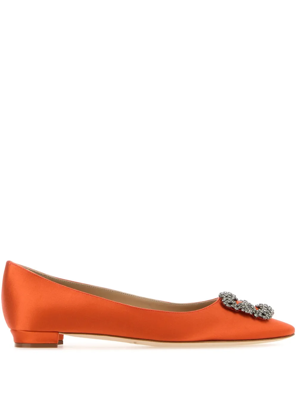 Orange ballerina flats top