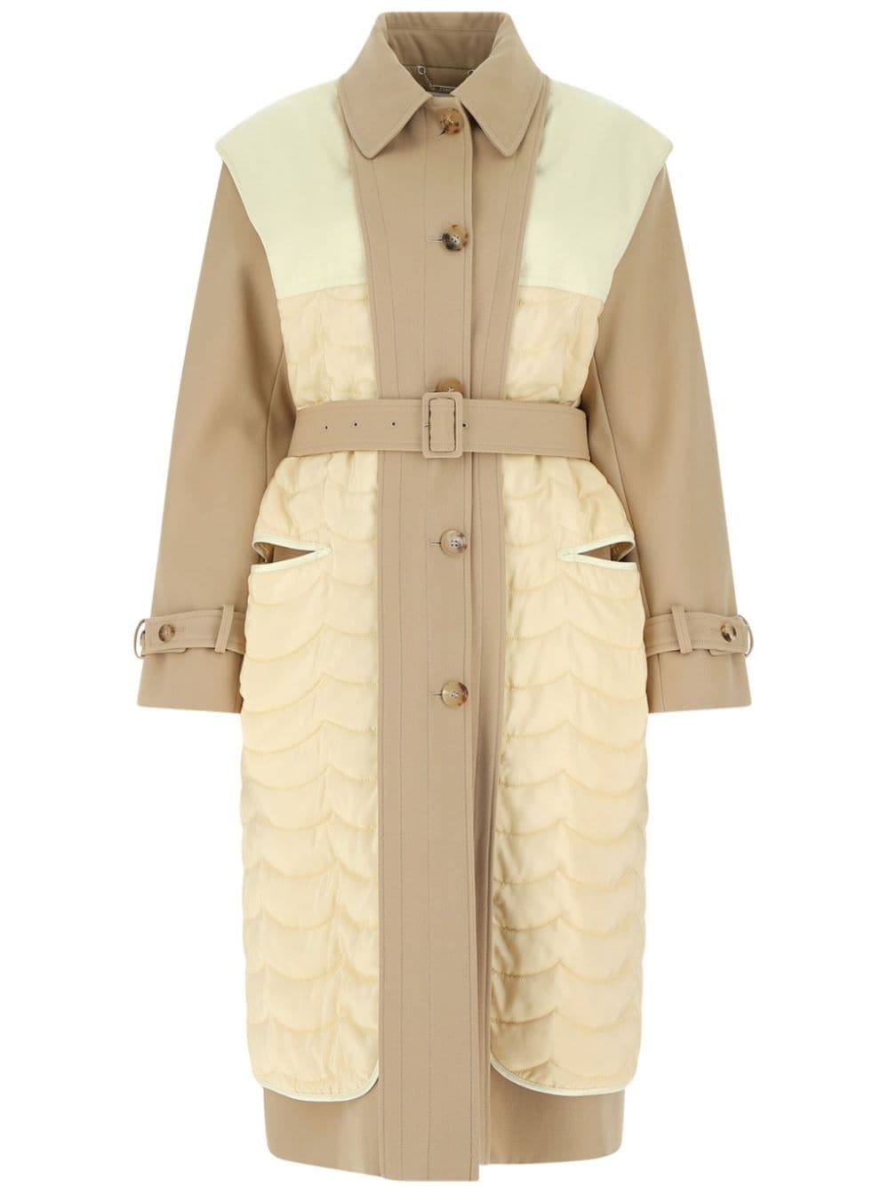 Chloé layered trench coat - Toni neutri