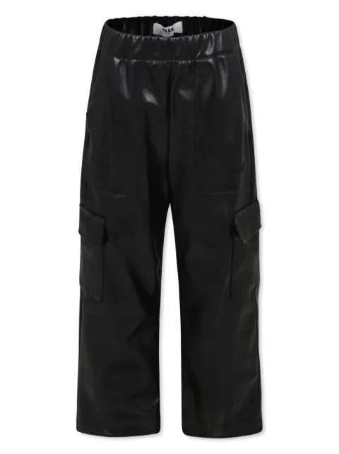 MSGM Kids pantalones texturizados