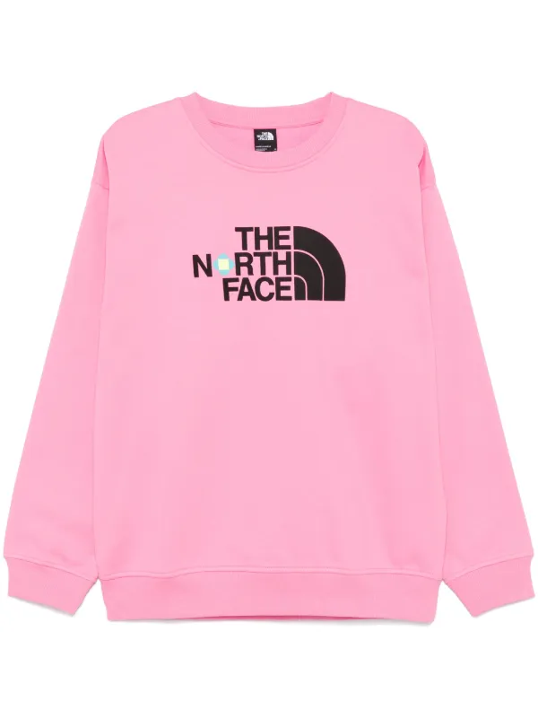 North face pink sweatshirt best sale