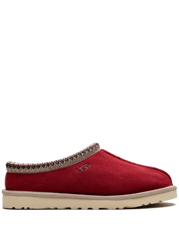 UGG Tasman Chestnut Samba Red Slippers Red FARFETCH