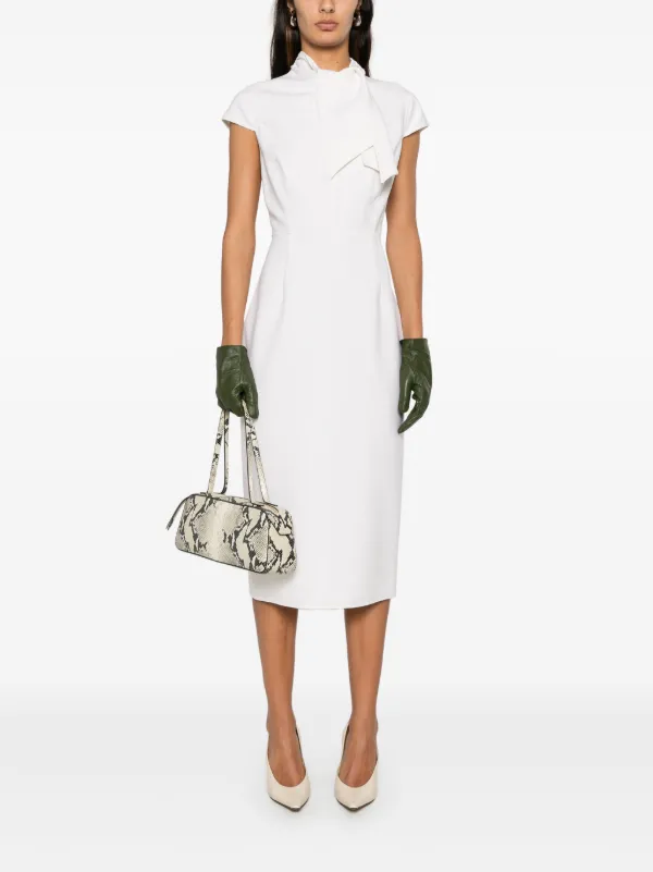 短期間出品・処分価格！美品・Oscar de la Renta ドレス US0 Oscar De La Renta タイネック ドレス | ホワイト | FARFETCH JP