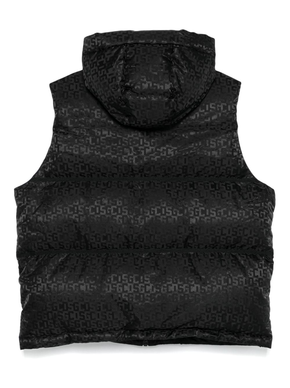 GCDS Gilet met monogram-print - Zwart