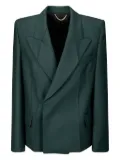 Victoria Beckham pointed-shoulder blazer - Green