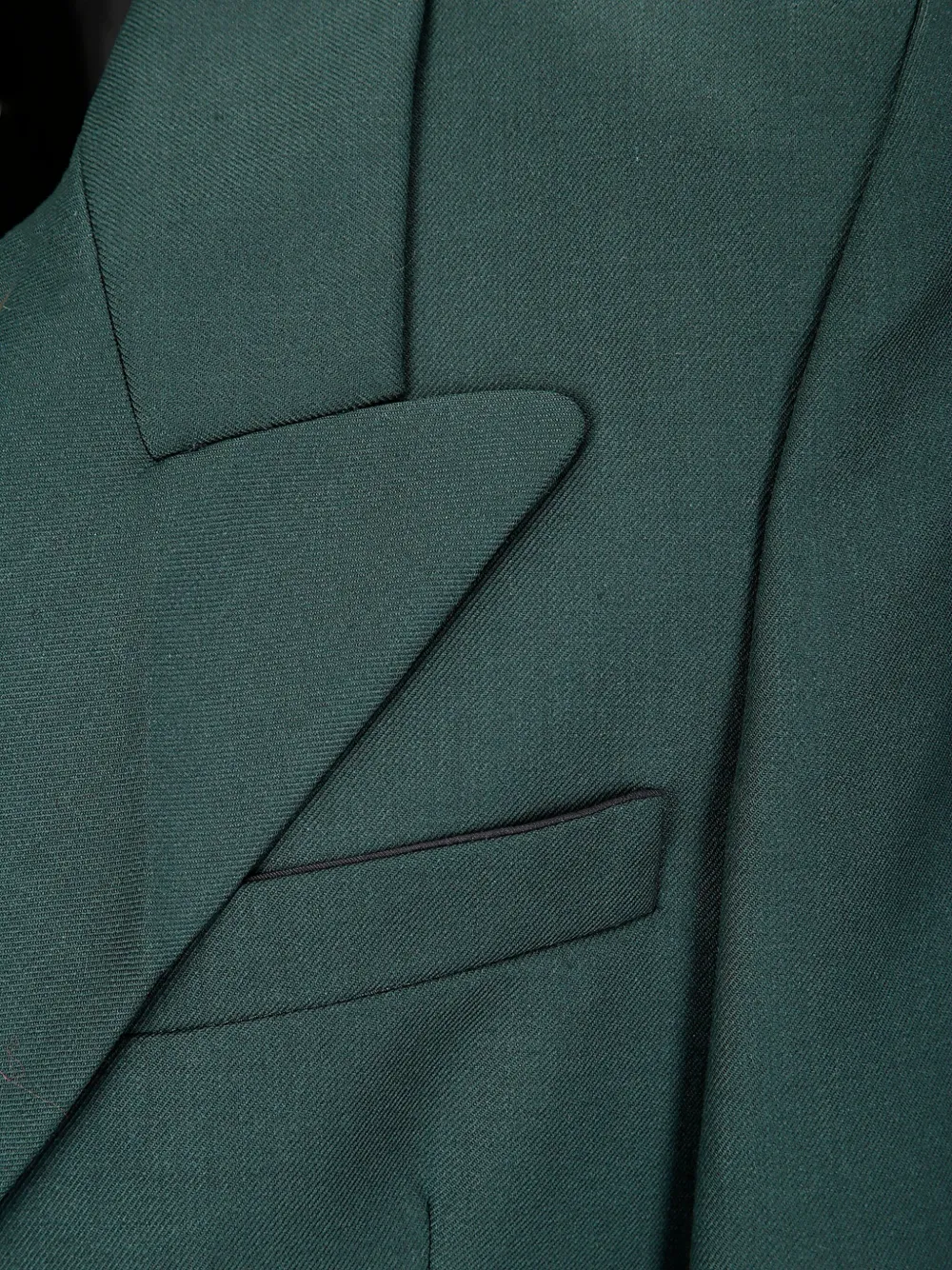 Victoria Beckham pointed-shoulder Blazer | Green | FARFETCH