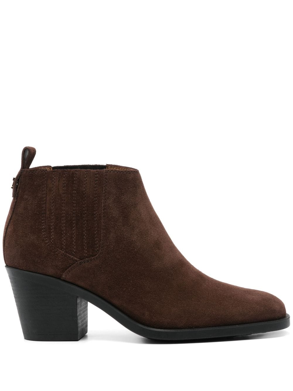 Shop Tod's 65mm Suede Ankle Boots In Brown