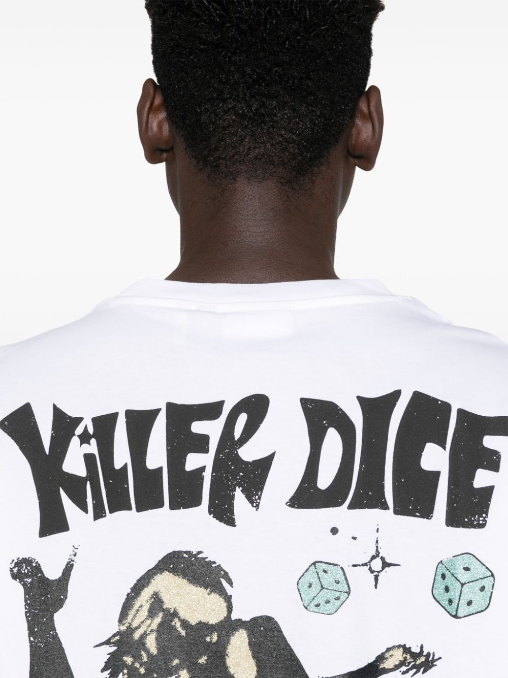 Shop Gcds Killer Dice T-shirt In White