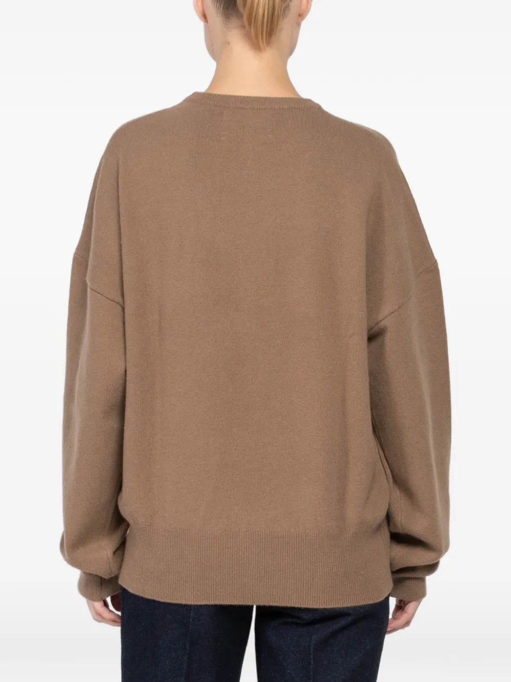 extreme cashmere Trui met ronde hals Bruin