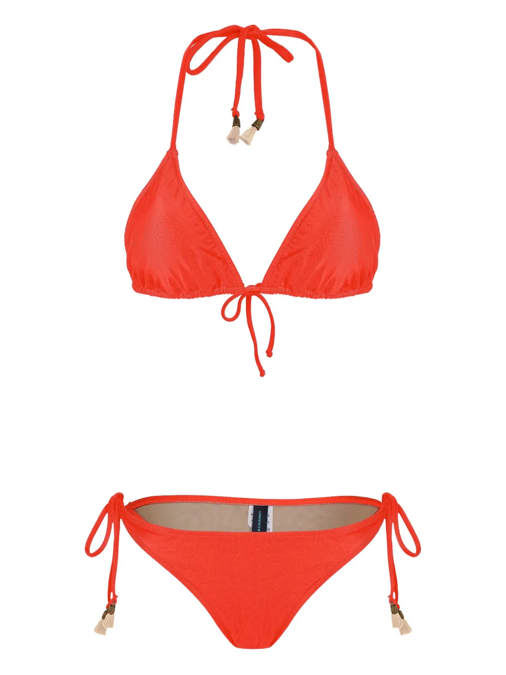 Lygia & Nanny tassel-tie bikini Rood