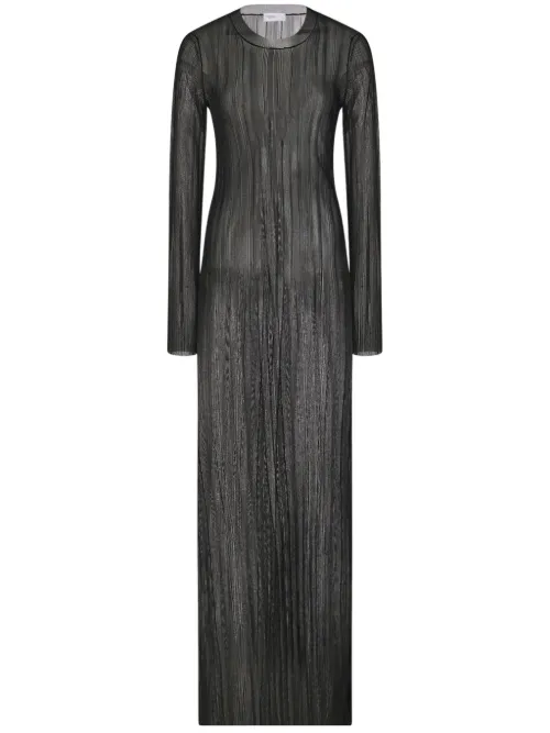 Robe transparente à design plissé - Rosetta Getty - Modalova