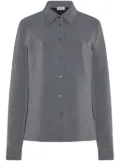 Rosetta Getty metallic shirt - Silver