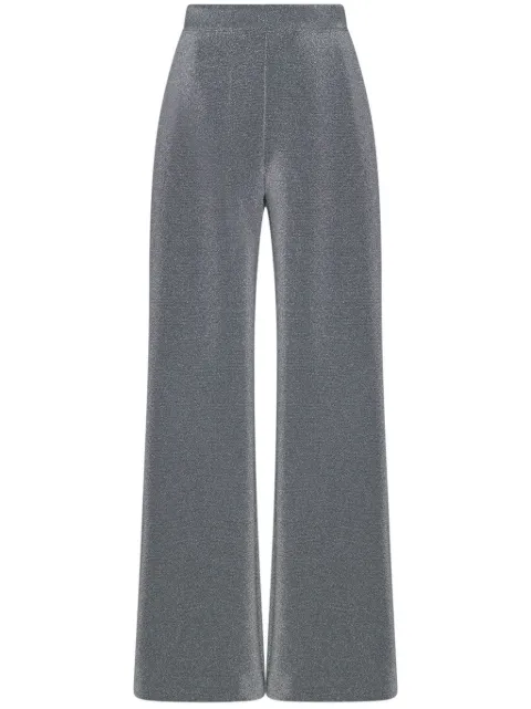 Rosetta Getty pantalones rectos con efecto metalizado